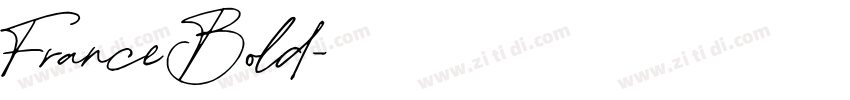 France Bold字体转换